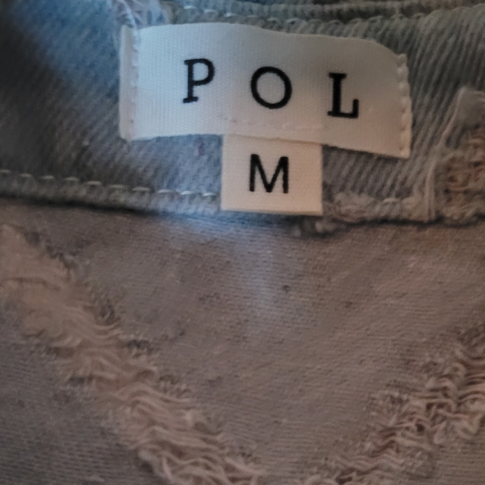 POL Floral Patchwork Denim Jacket NWOT Sz M - Picture 7 of 8